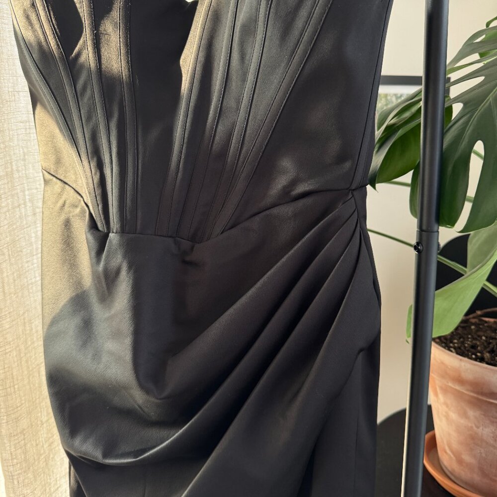 HOUSE OF CB Loretta Off-Shoulder Corset Satin Dress – Size L - Picture 12 of 15